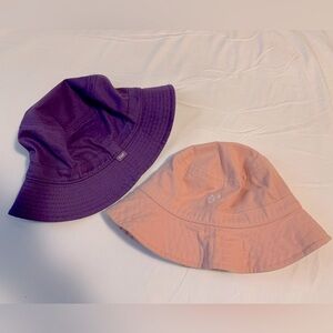 Aritzia TNA bucket hats, S/M, lot 2 (purple & pink)